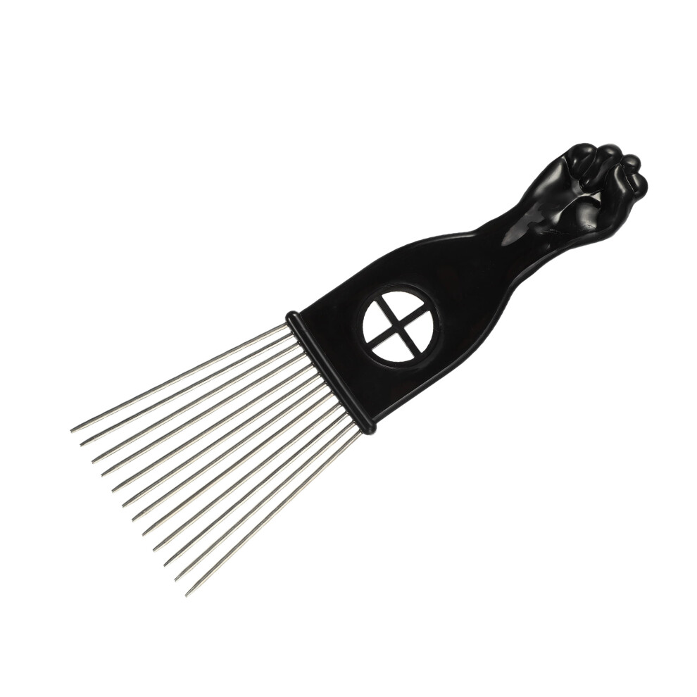 Metal Hair Pick Metal African Hair Picks Afro Hair Pick Comb for Women and Men 6.89"x2.2"