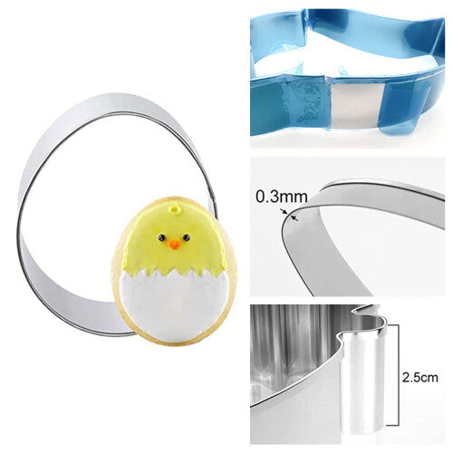 Stainless Steel Cookie Cutter A Egg, Biscuit Moulds, 1