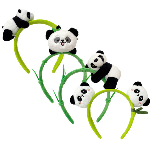Σετ 4 τεμαχίων κορδονιών Panda: Αυτί, Πατούσα, Καρφίτσα & Φουρκέτα – Αξεσουάρ από 2