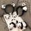 Conjunto de tiara de panda com broche de orelha e pata (4 peças) 7