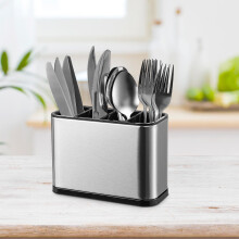 Kitchen Utensil Holder Stainless Steel Organizer Household Users Home Use 1Set