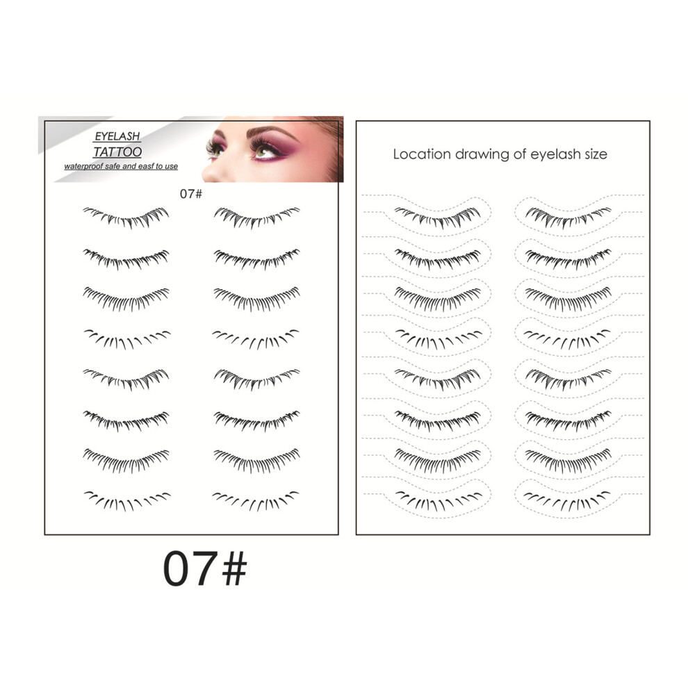 Dachuang Beauty (07) False Eyelash Stickers For Women - 50 Char
