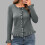 Leichte Strickjacke für Damen, einfarbig, lässiges Oberteil 1