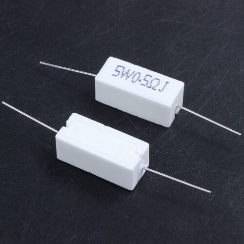 20 Pcs AXial Lead Ceramic Cement Resistor 0.5 Ohm 5W 2
