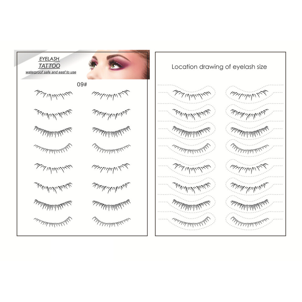 Dachuang Beauty (09) False Eyelash Stickers For Women - 50 Char