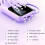 Mini batería externa de 20 W con linterna, pantalla digital y cable – Compatible con iPhone, Samsung y Android. 2
