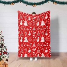 Christmas Snowmen Blanket Soft Flannel Fleece Throw