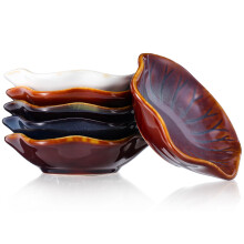 6pcs Ceramic Dipping Bowls Tapas Dishes Small Dip Bowls For Snacks/Sauce/Side Dish/Condiments/Sushi/Ramekins