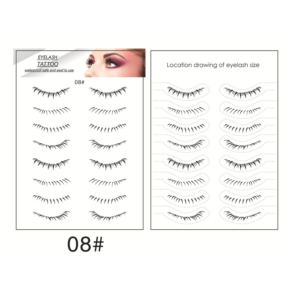 Dachuang Beauty (08) False Eyelash Stickers For Women - 50 Char
