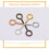 Mini Screw Hooks Eye Pin Hook Multi-colored 600pcs 0.1x0.4x0.8in 2