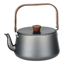 1.1L Portable Camping Kettle Fast Heating Aluminum Coffee Pot with Anti-Scald Handle for Hiking, Backpacking & Outdoor Adventures Use