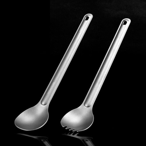 Ανοξείδωτο ατσάλι Spork για κάμπινγκ Spork για υπαίθριες δραστηριότητες Spork με μακριά 2