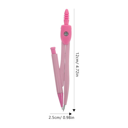 Metal Compass Set for Students, Precision Math and Drafting Tool, and Lightweight, 4.7x1.0x0.4in 1