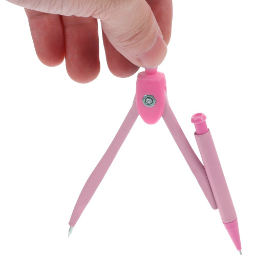 Metal Compass Set for Students, Precision Math and Drafting Tool, and Lightweight, 4.7x1.0x0.4in 2