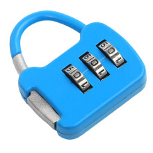 (Blue) 3-Digit Heavy Duty Lock for Gym, Luggage, Cabinet