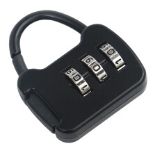 (Black) 3-Digit Heavy Duty Lock for Gym, Luggage, Cabinet