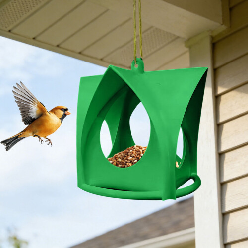 Winter Outdoor Hanging Bird Feeder for Backyard Courtyard 2