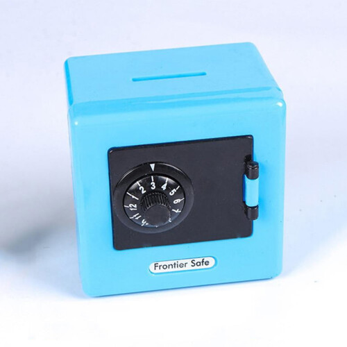 Plastic Money Box Storage Bank Secure Sturdy Design