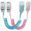 Toddler Wrist Leash Pink Blue 2-Pack 8.2ft Key Lock 1