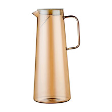 Household High Borosilicate Glass Cold Water Pot Set Large Capacity Amber Glass Lemonade Jug Drinks