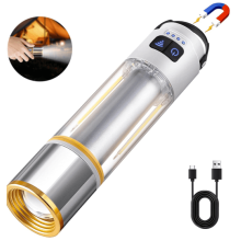 10000Lm Magnetic Flashlight, 2000Lm Rechargeable 3-in-1 COB Light with 6 Modes – for Camping, Hiking, Emergencies, Home & Outdoor Use