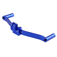 Motorcycle Gear Lever Footrest Blue Aluminum Alloy Dual