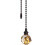 Christmas Beaded Fan Pull Chain, Orange Crystal Light Pull Extension, Elegant Beaded Fan Pull Chain – Crystal Extension for Ceiling Fans And Lights 1