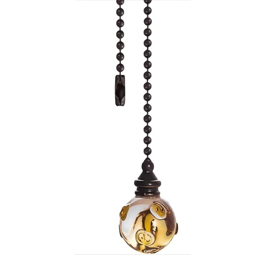 Christmas Beaded Fan Pull Chain, Orange Crystal Light Pull Extension, Elegant Beaded Fan Pull Chain – Crystal Extension for Ceiling Fans And Lights