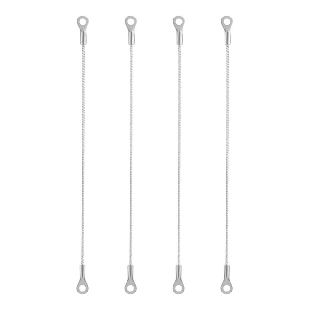 4Pcs Door Cabinet 304Stainless Steel Restraint Braided Cable Hinge Limiter Swing Opening Angle Flexible Braided Limiter Hardware 9130661092357