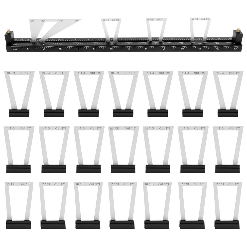 28Pcs Aluminum Dovetail Marking Gauge, Adjustable Scribing Tool For Woodworking Â Compatible With Carpentry Tasks 9152228710061