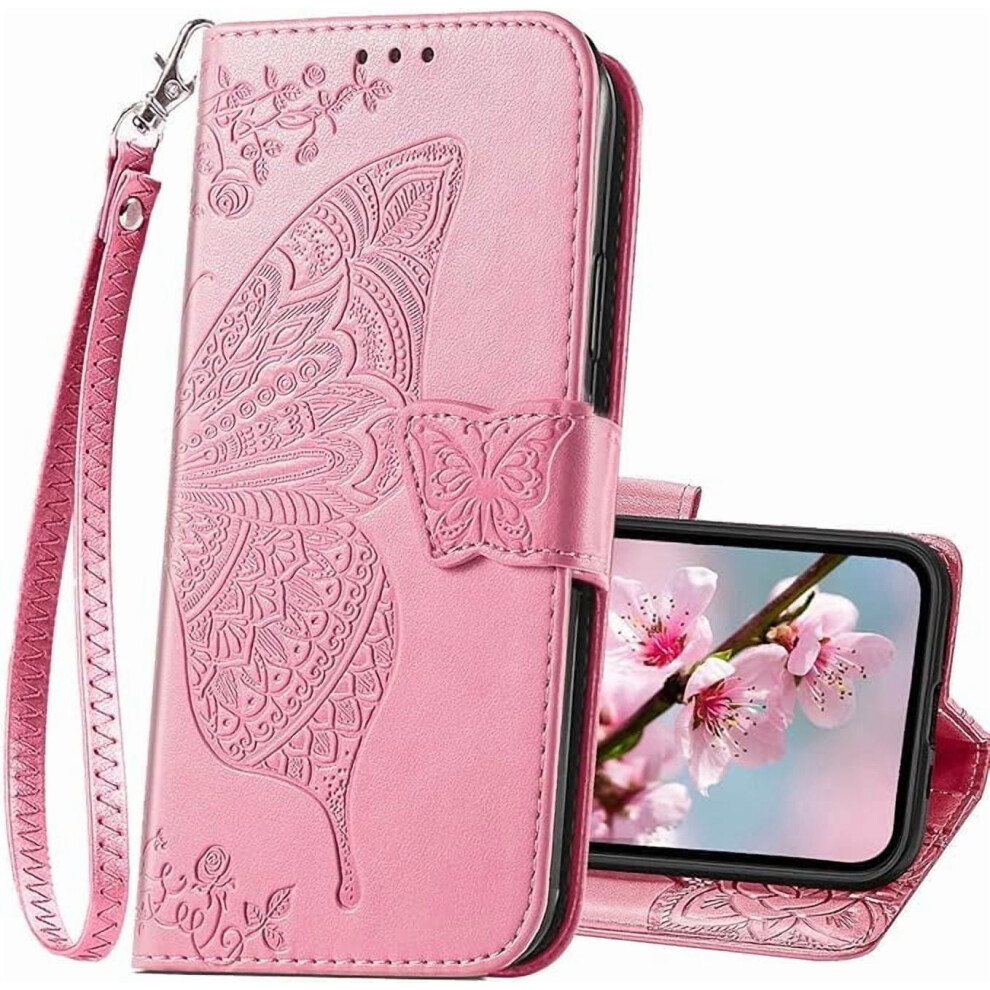 Iphone 16 Plus Wallet Case Butterfly Embossed Pu Leather 9101399886198