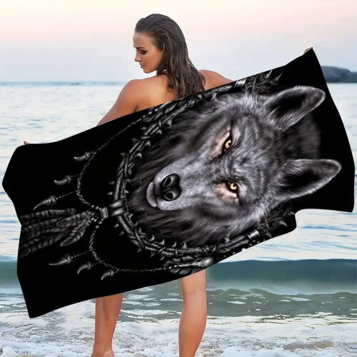 Beach Towel Double-Sided Velvet Microfiber