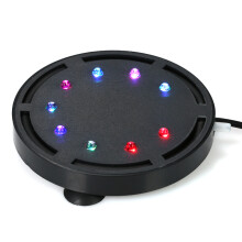 Air Stone for Oxygen Supply Fish Tank Decoration LED Light Air Pump Bubble Stone Aquarium Bubble Light Submersible Multi Colored LED Lights