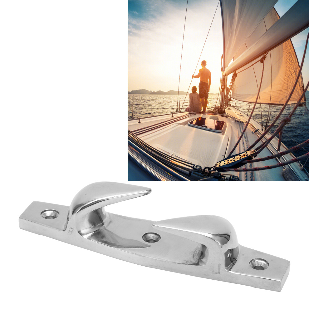 155Mm/6.1In Stainless Steel Right Straight Bow Chock Cleat For Mooring Line 4621390742767