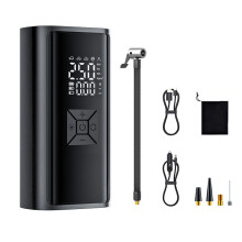 Portable Air Compressor with Digital Display 4000mAh USB Rechargeable Battery Power Source for Car Tires Motorcycles and Sports