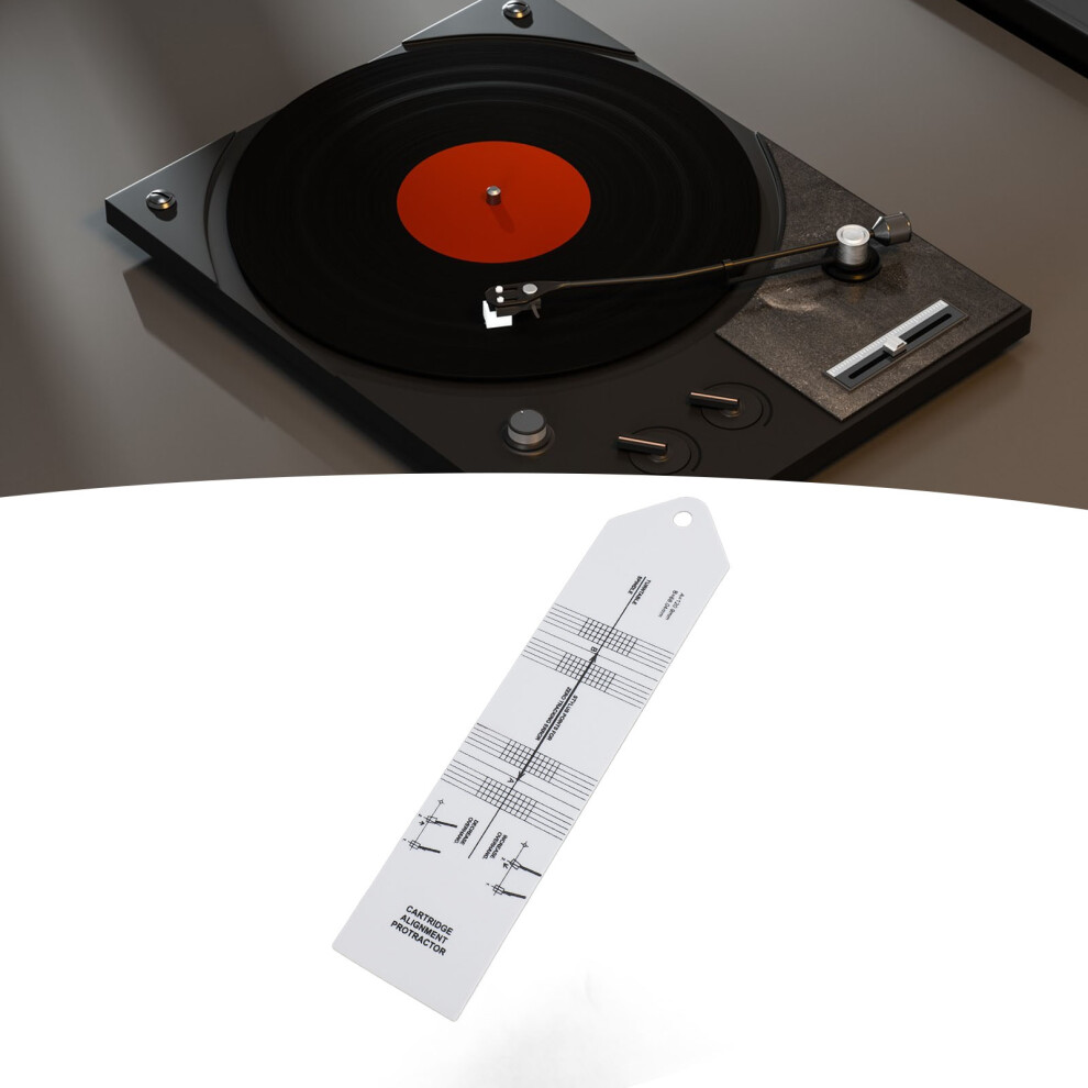 Turntable Protractor For Stylus Calibration, Pp Material, 21Cm Length 6901387586177