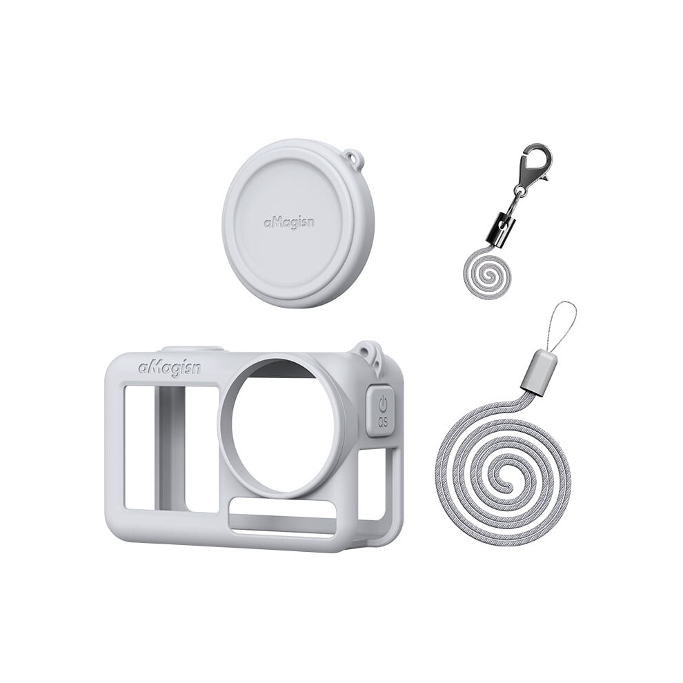 Action 5 Pro Lens & Silicone Case With Hand Rope – Compatible With Dji Osmo Action 5 Pro, Dust/Fall/Scratch Resistant 9130661093071