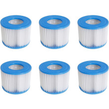 Hot Tub Filter Cartridge Size VI for Bestway, Lay-Z-Spa, Coleman SaluSpa 90352E 58323, 6 Pack