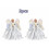 Angel Tree Topper with Lights 2 Pieces 1