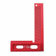 Woodworking Scriber Aluminum Alloy Precision L-shaped Hole Positioning Marking Ruler Measurement Tools (T-160)