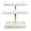 Φορητό Marble2Tier Βραχιόλι Κοσμημάτων Κολιέ Βραχιόλι Ρολογιών Βάση Ράφι Επιτραπέζια 2