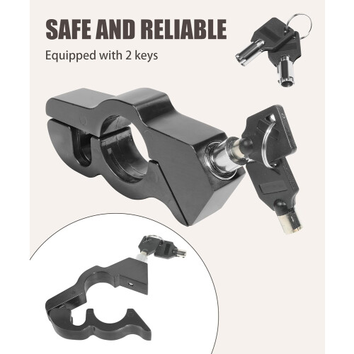 Motorcycle Brake Lock Heavy Duty Adjustable Black 1