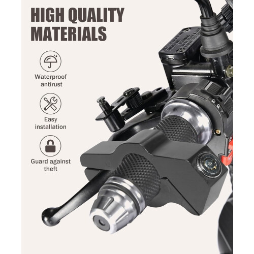 Motorcycle Brake Lock Heavy Duty Adjustable Black 2