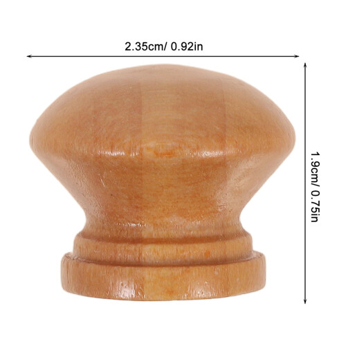 20 Pcs Solid Wood Drawer Handle Ergonomic Cabinet Knobs Comfortable Grip 1