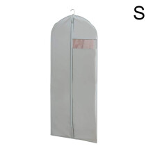 Dress Garment Bag, Long Foldable Gown Storage, Clear Window Closet Dust Cover