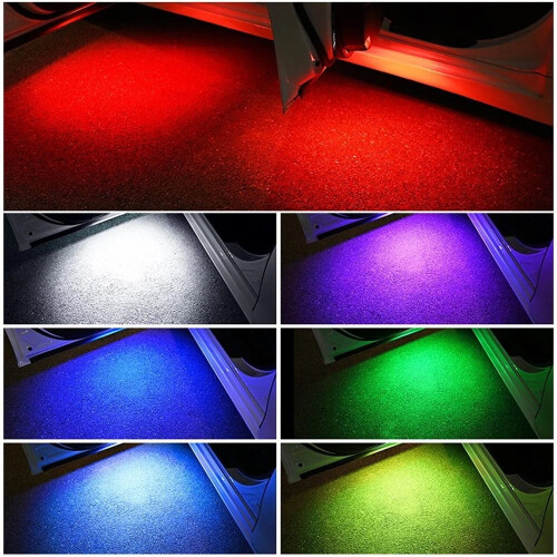Car Door LED Welcome Lights USB Rechargeable 4PCS 2