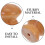 20 Pcs Solid Wood Drawer Handle Ergonomic Cabinet Knobs Comfortable Grip 7