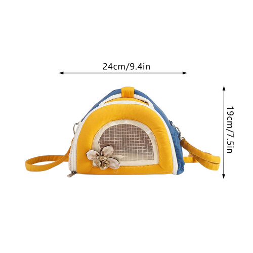 (S Orange A073) Pet Carrier Backpack for Small Pets, Breathable Mesh 1