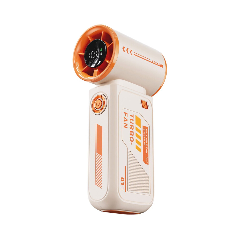 Portable Handheld Fan, 2025 Mecha Turbo Mini Fan, Usb-Charging, 3 Colors (), Compatible With Usb Power Banks Orange/Green/Purple 9130661091718