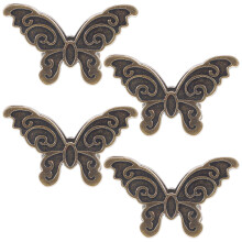 HOMEMAXS 4pcs Office Binder Clips Butterfly Clips for Journals and Documents